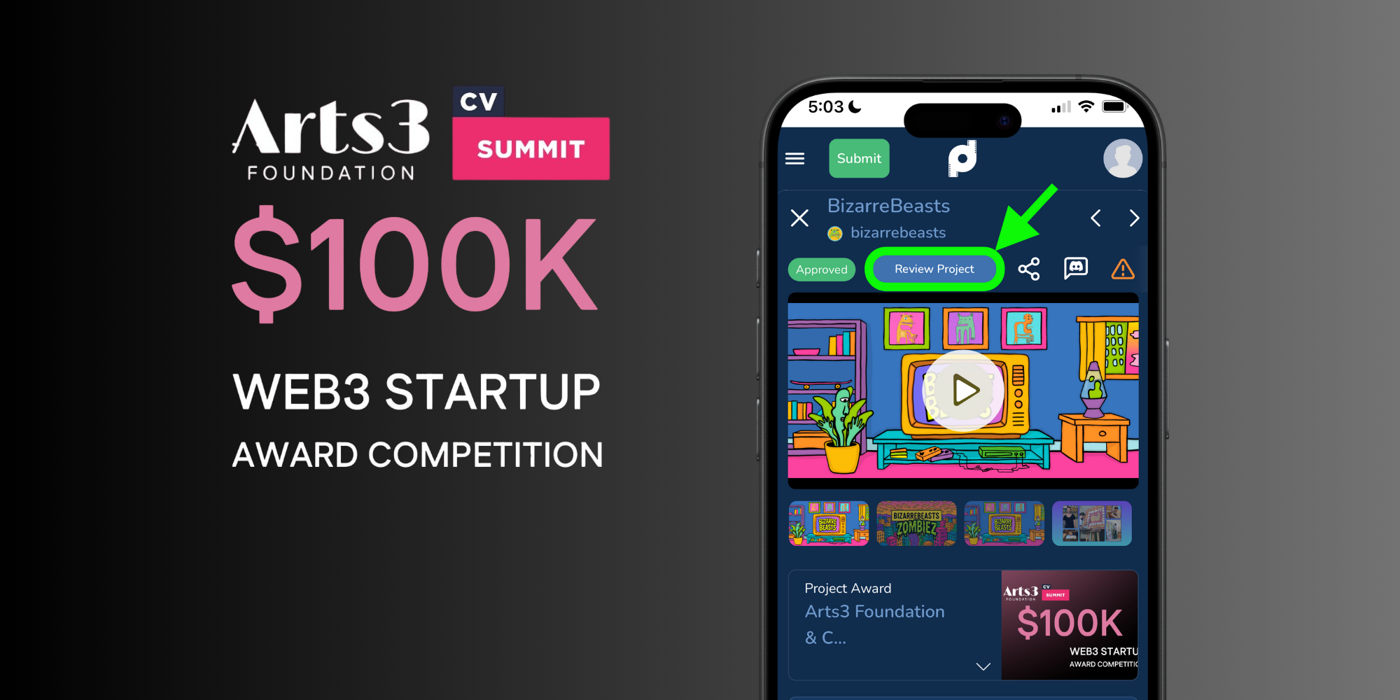 BizarreBeasts Wins the $100K A3 Startup Award!